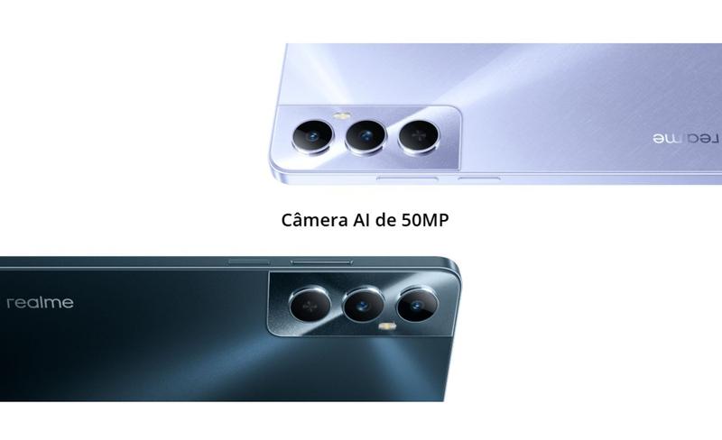 Smartphone Realme C65 8gb de RAM 256gb NFC Dual Sim Tela 6.67